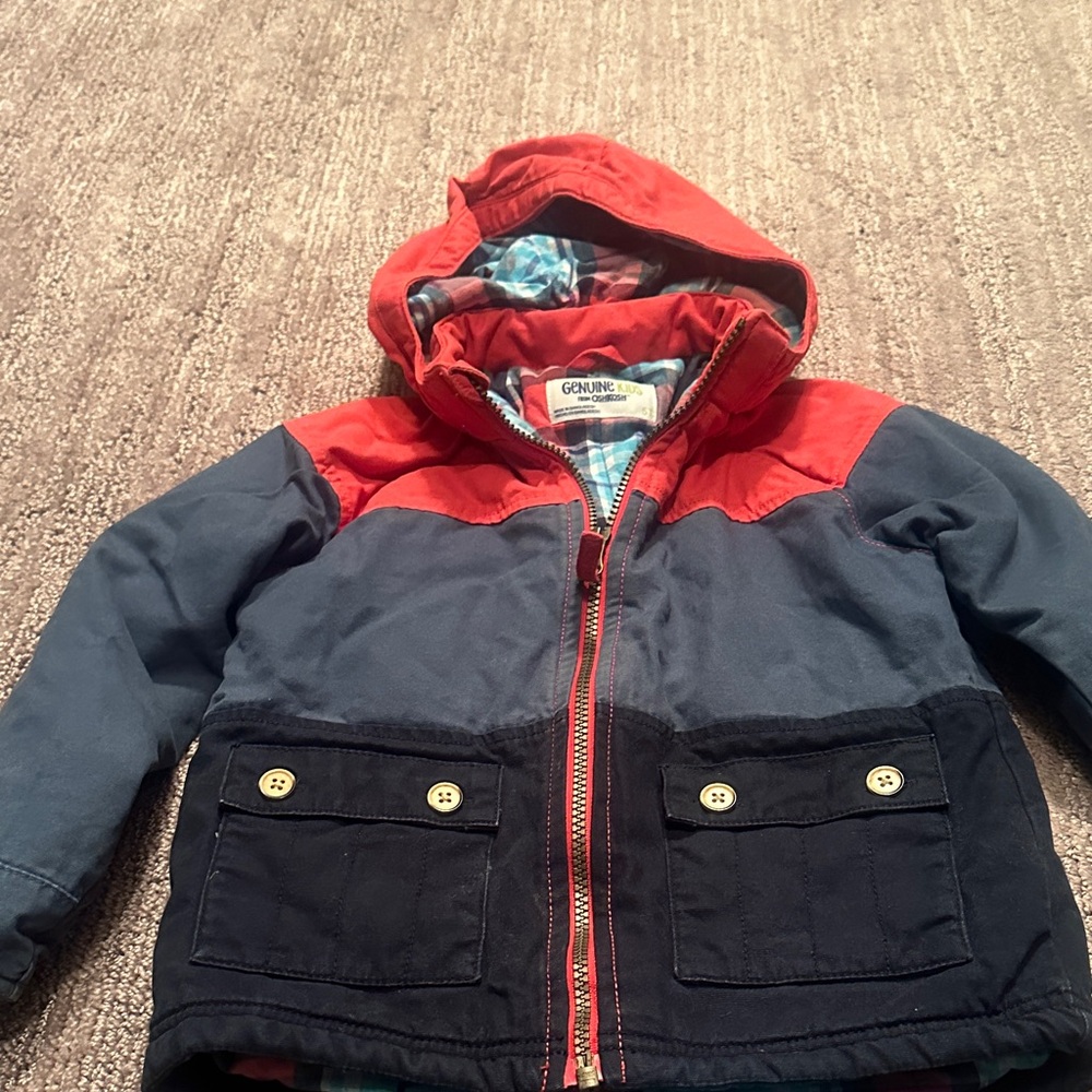 OshKosh Kids Colorblock Jacket - Red and Blue